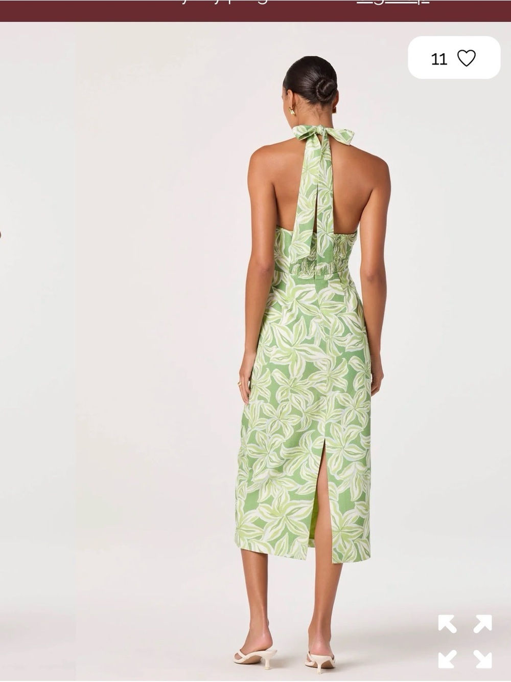 ASTR Anita Halter Keyhole Midi Dress - Picture 5 of 8
